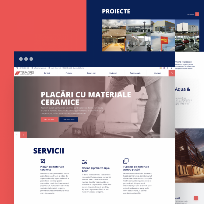 Website development & Strategie de conținut Terra Gres